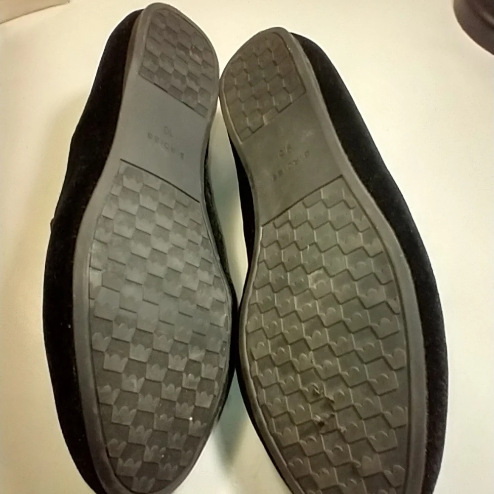 Birdies The Starling Black Velvet Loafers Shoes Women's sz 10.